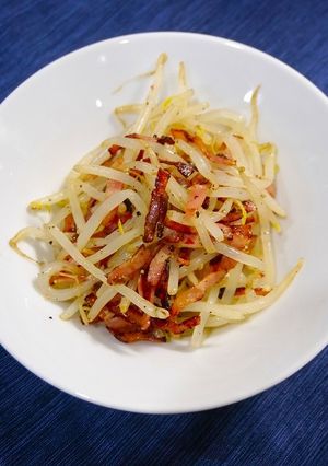 簡単！カリカリベーコンもやし-レシピのメイン写真