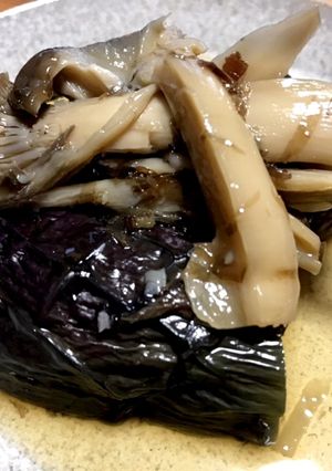 作り置き♡副菜♡茄子とエリンギの煮びたし-レシピのメイン写真