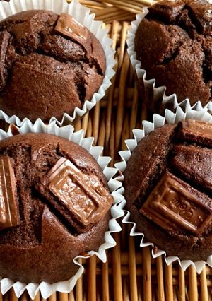 シンプル☆米粉のダブルチョコマフィン-レシピのメイン写真