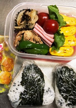 旦那弁当306♥簡単におにぎり弁当!-レシピのメイン写真