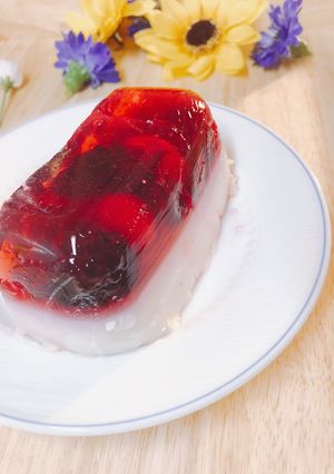 ベリーミックスとチョコのゼリー-レシピのメイン写真