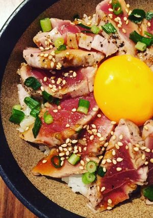 がっつりイケる◎まぐろステーキ丼-レシピのメイン写真