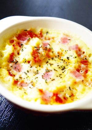 レンジ1分半！おからパウダーピザ蒸しパン-レシピのメイン写真
