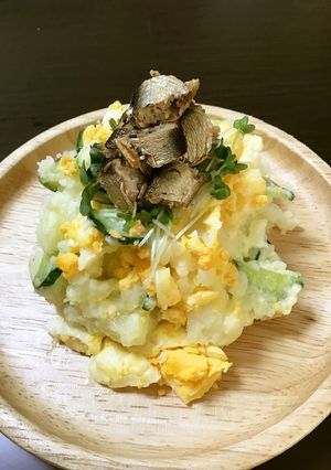 オイルサーディン乗っけポテトサラダ-レシピのメイン写真