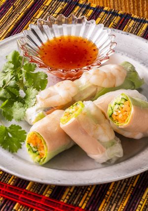 えびの生春巻き ~明太マヨ風味~-レシピのメイン写真