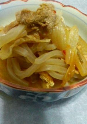 ご飯が進む　ピり辛☆簡単　大根のキムチ煮-レシピのメイン写真