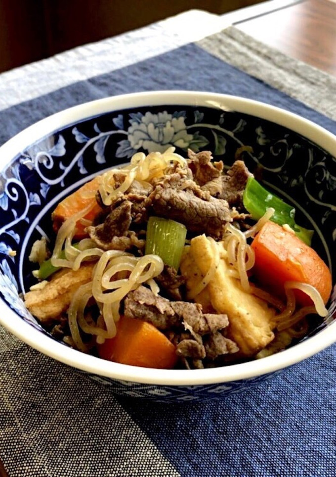 牛肉と油揚げ・糸蒟蒻の炒め煮(旨煮)-レシピのメイン写真
