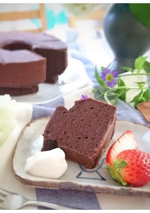 米粉100%簡単！チョコレートケーキ-レシピのメイン写真
