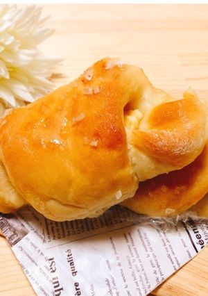 甘じょっぱいꕤざらめとクリームチーズパン-レシピのメイン写真