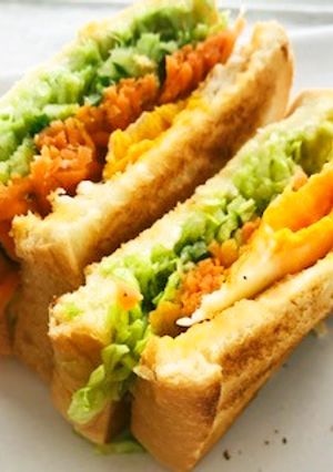 カフェ風☆ボリュームサンドイッチ-レシピのメイン写真