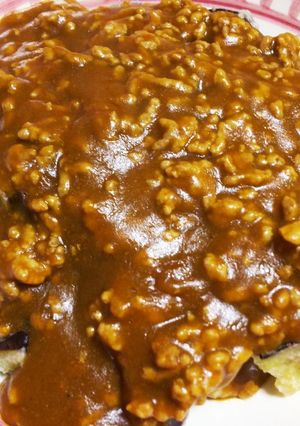 ナスのカレーそぼろあんかけ-レシピのメイン写真