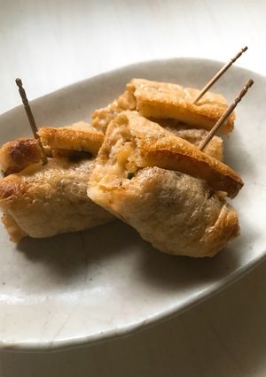 油揚げ巻き4みんな大好き「巻き巻き納豆」-レシピのメイン写真