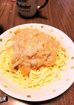 簡単!味噌ラーメン風スパゲッティ-レシピのメイン写真
