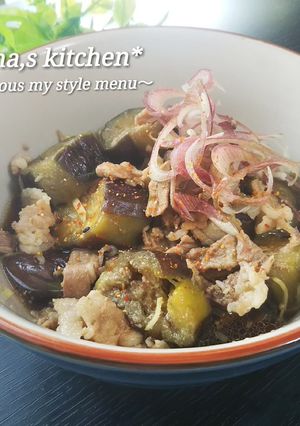 簡単10分煮物♥️なすと豚バラのはや煮-レシピのメイン写真