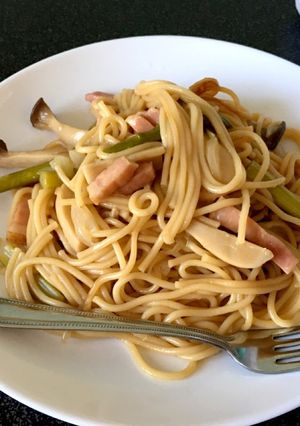 お鍋1つで簡単醤油バターパスタ-レシピのメイン写真