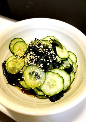 簡単！きゅうりとワカメの酢の物♥-レシピのメイン写真