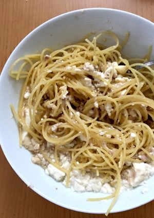 豆腐とシーチキンのクリームパスタ-レシピのメイン写真