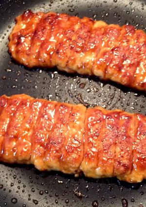 なんちゃって蒲焼き（鶏のつくねです）-レシピのメイン写真