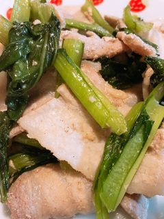 簡単*小松菜と豚肉炒め-レシピのメイン写真