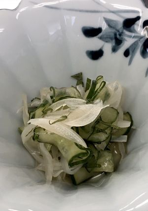 新玉ねぎときゅうりの酢の物-レシピのメイン写真