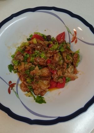 豚しゃぶ肉の甘酸っぱ辛炒め-レシピのメイン写真
