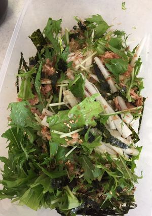 大根と水菜のシャキシャキサラダ！-レシピのメイン写真
