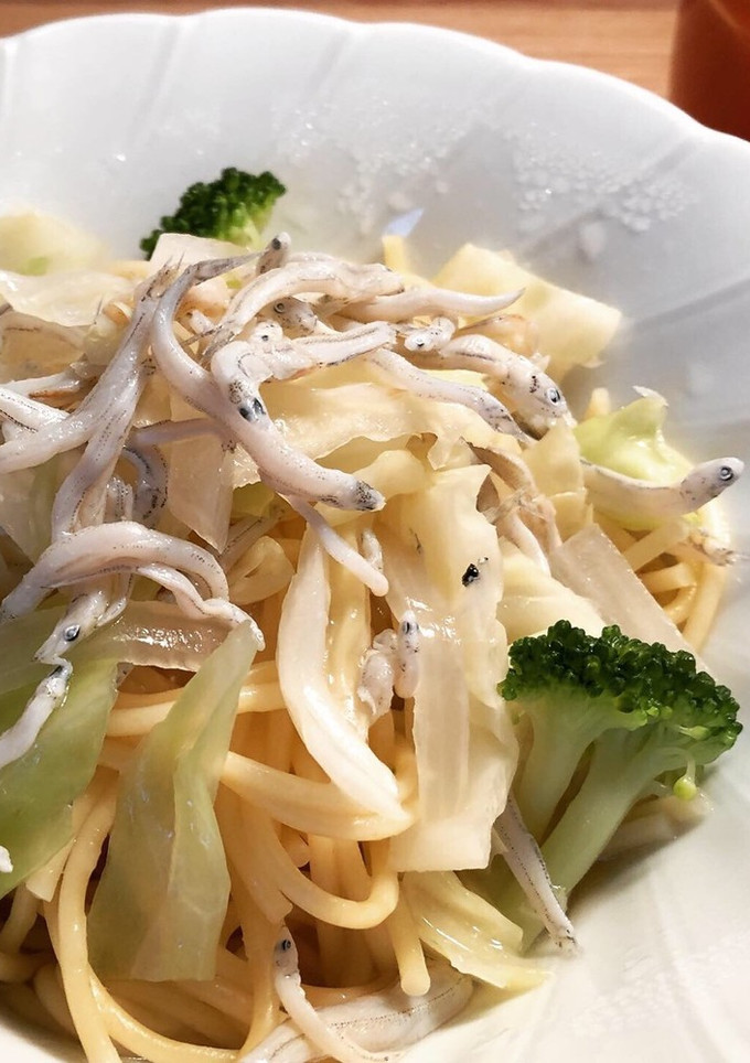 白魚とキャベツの和風冷製パスタ-レシピのメイン写真