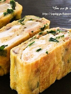 鮭と椎茸のほんのり甘い☆卵焼き-レシピのメイン写真