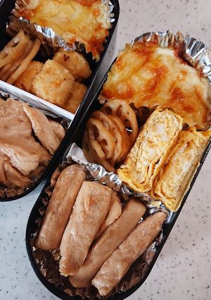 肉好き男子お弁当65-レシピのメイン写真