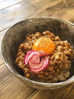 発芽玄米の醤油麹納豆たまごはん-レシピのメイン写真