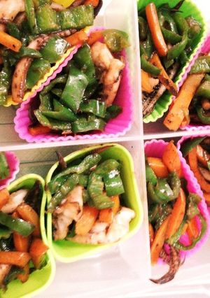 烏賊ゲソのバター醤油炒め　お弁当分-レシピのメイン写真