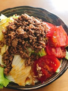そぼろレタスの胡麻冷やし中華-レシピのメイン写真