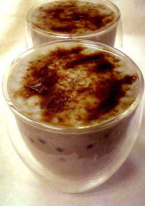 黒豆の甘い〜煮汁でタピオカプリン-レシピのメイン写真
