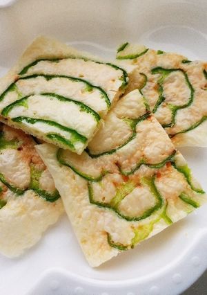 離乳食・幼児食に☆ピーマンぱりぱりチーズ-レシピのメイン写真
