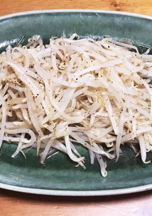 副菜♡やみつきもやし3分炒めレモン胡椒味-レシピのメイン写真
