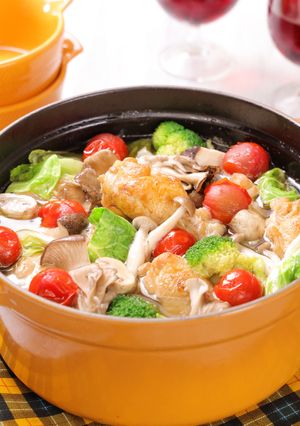 ワインに合う！野菜たっぷり天塩オイル鍋-レシピのメイン写真