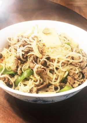 牛肉と野菜とこんにゃく炒め-レシピのメイン写真