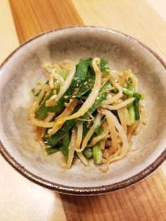 美味!ゆず胡椒香るニラともやしのナムル-レシピのメイン写真