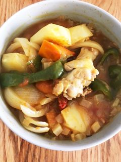 電子レンジで無水カレー-レシピのメイン写真