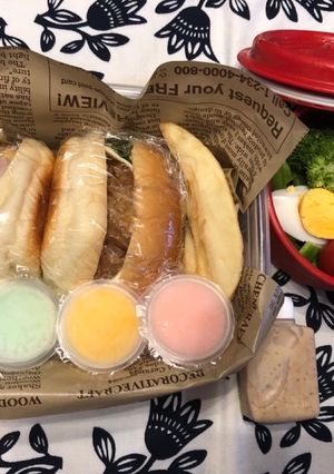 中学生ハンバーガー弁当20190614-レシピのメイン写真