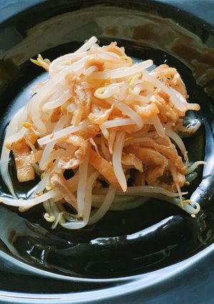簡単コスパ良し「油揚げともやしのナムル」-レシピのメイン写真
