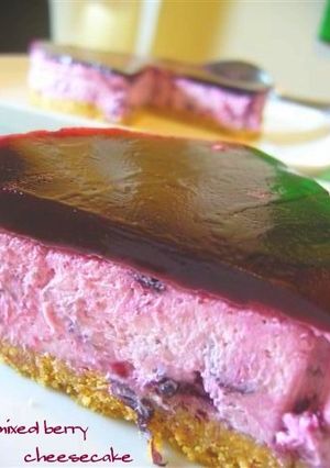 ミックスベリーレアチーズケーキ-レシピのメイン写真