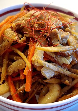きんぴら肉ごぼう-レシピのメイン写真
