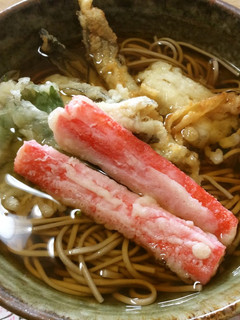 173、梅雨だけに、つゆだく天ぷら蕎麦♡-レシピのメイン写真
