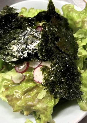 サニーレタスと海苔のサラダ-レシピのメイン写真