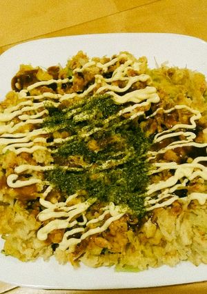 糖質off！オーブンでおから入お好み焼き-レシピのメイン写真