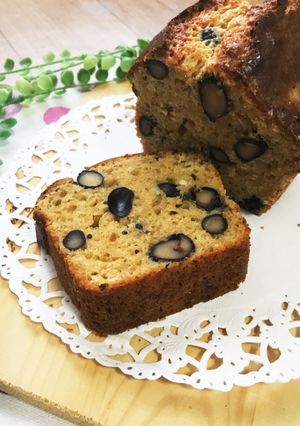 黒糖で♪黒豆のパウンドケーキ-レシピのメイン写真