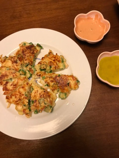 オクラとチーズのお好み焼き-レシピのメイン写真