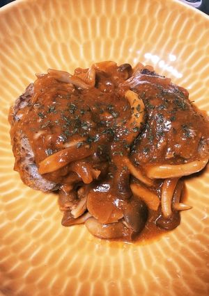 煮込みハンバーグ-レシピのメイン写真