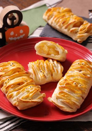 ハロウィン☆かわいいミイラアップルパイ-レシピのメイン写真